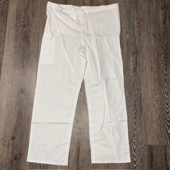 Cherokee Workwear Originals Straight Leg Drawstring Scrub Pant Sz M 4100 REGULAR - Picture 1 of 5